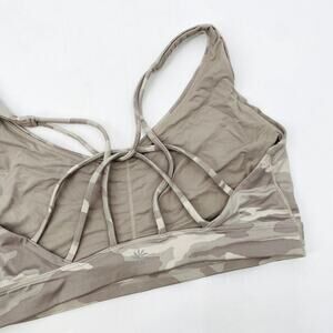 Athleta camo gray sports bra